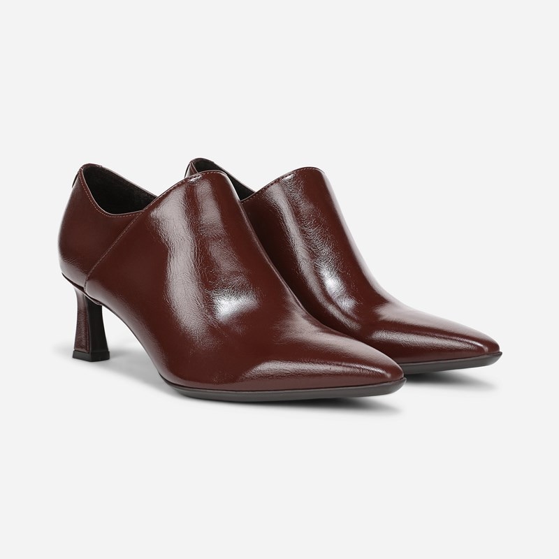 Women's Trista Shootie Boots (Brown Faux Leather)