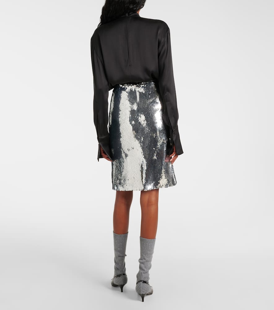 Sequined midi skirt