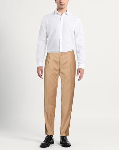 Man Pants Sand Size 40 Virgin Wool, Elastane