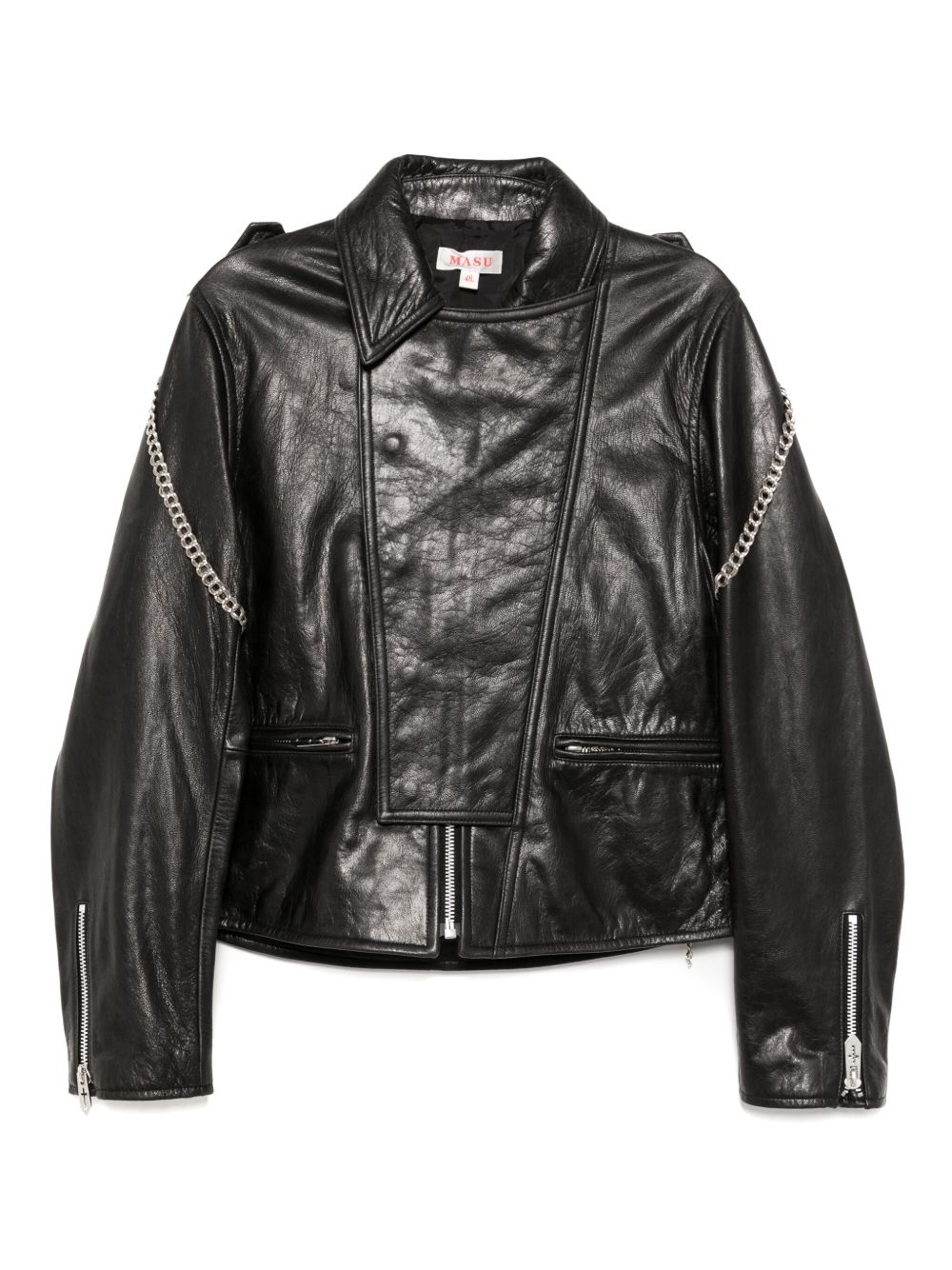 Web biker jacket - Black