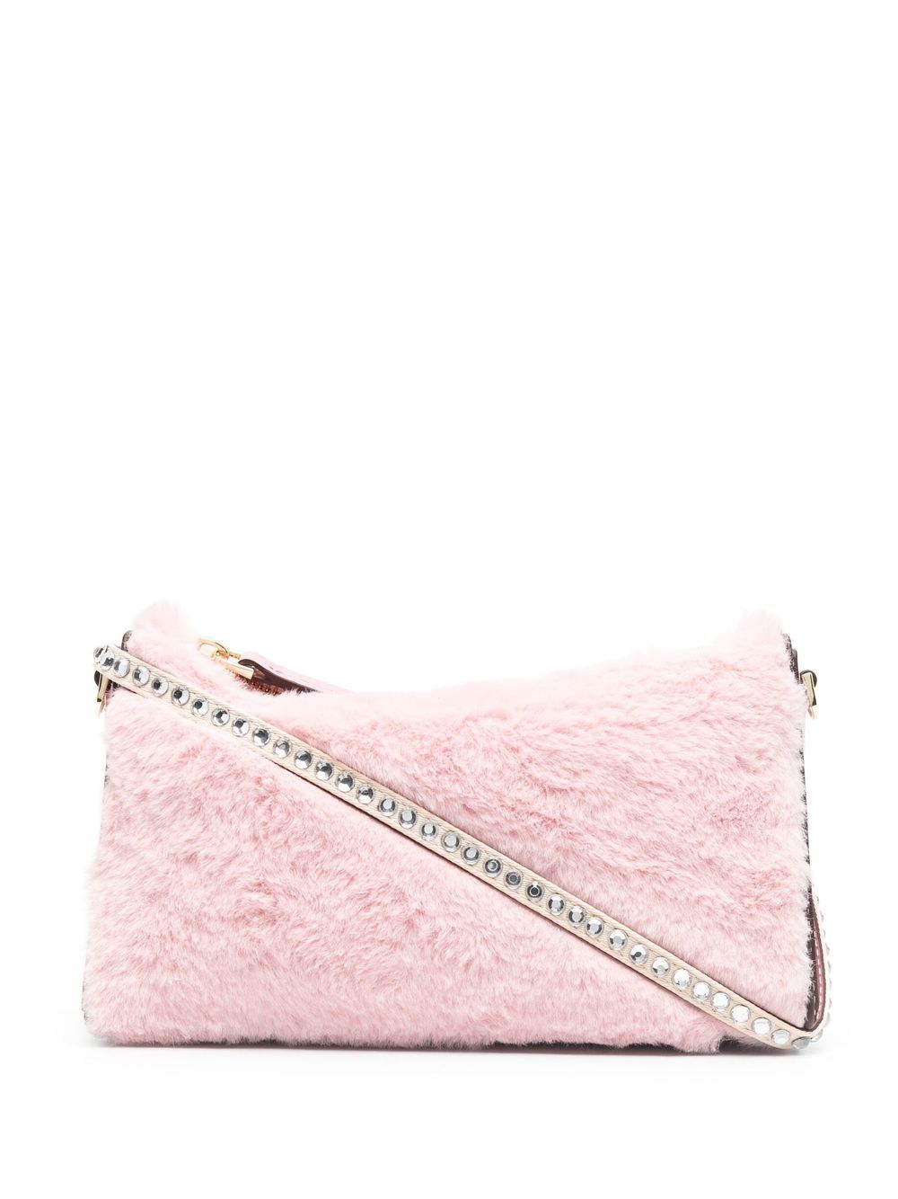 Faux fur Prism shoulder bag - Pink