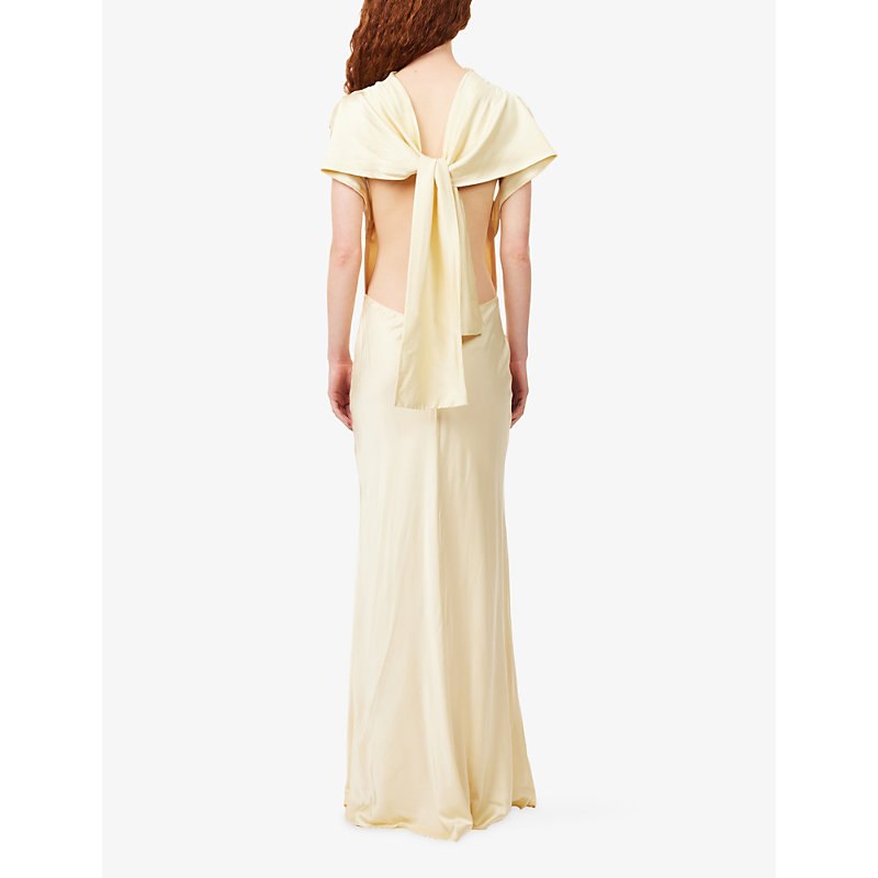 Womens Elias Backless Rayon-Blend Maxi Dress