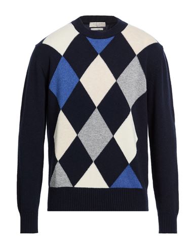 Man Sweater Navy Size L Virgin Wool