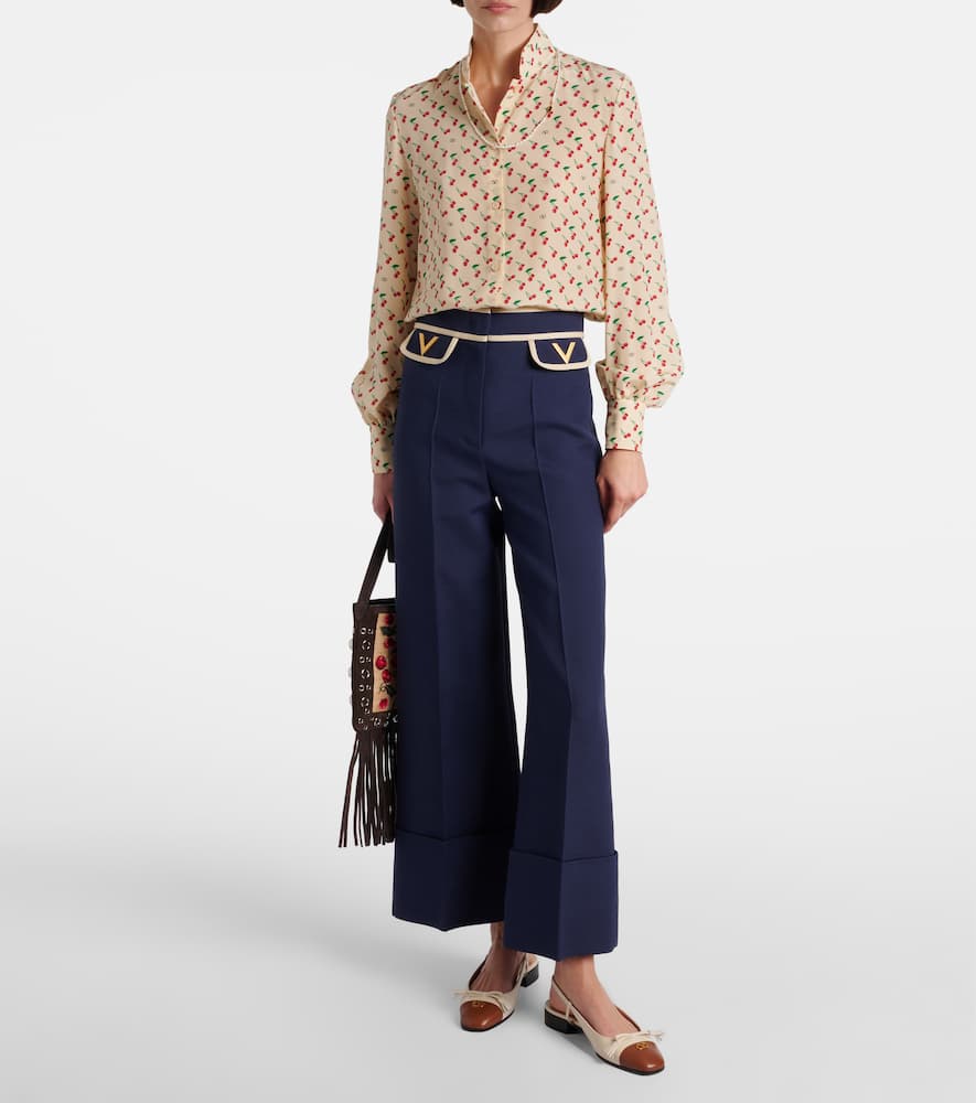 Cady Couture printed silk blouse