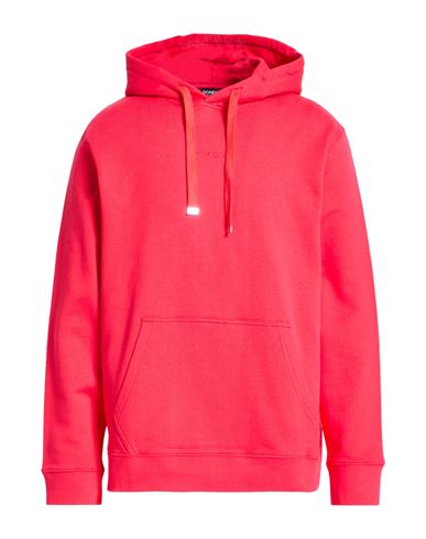 Man Sweatshirt Red Size XL Cotton, Elastane