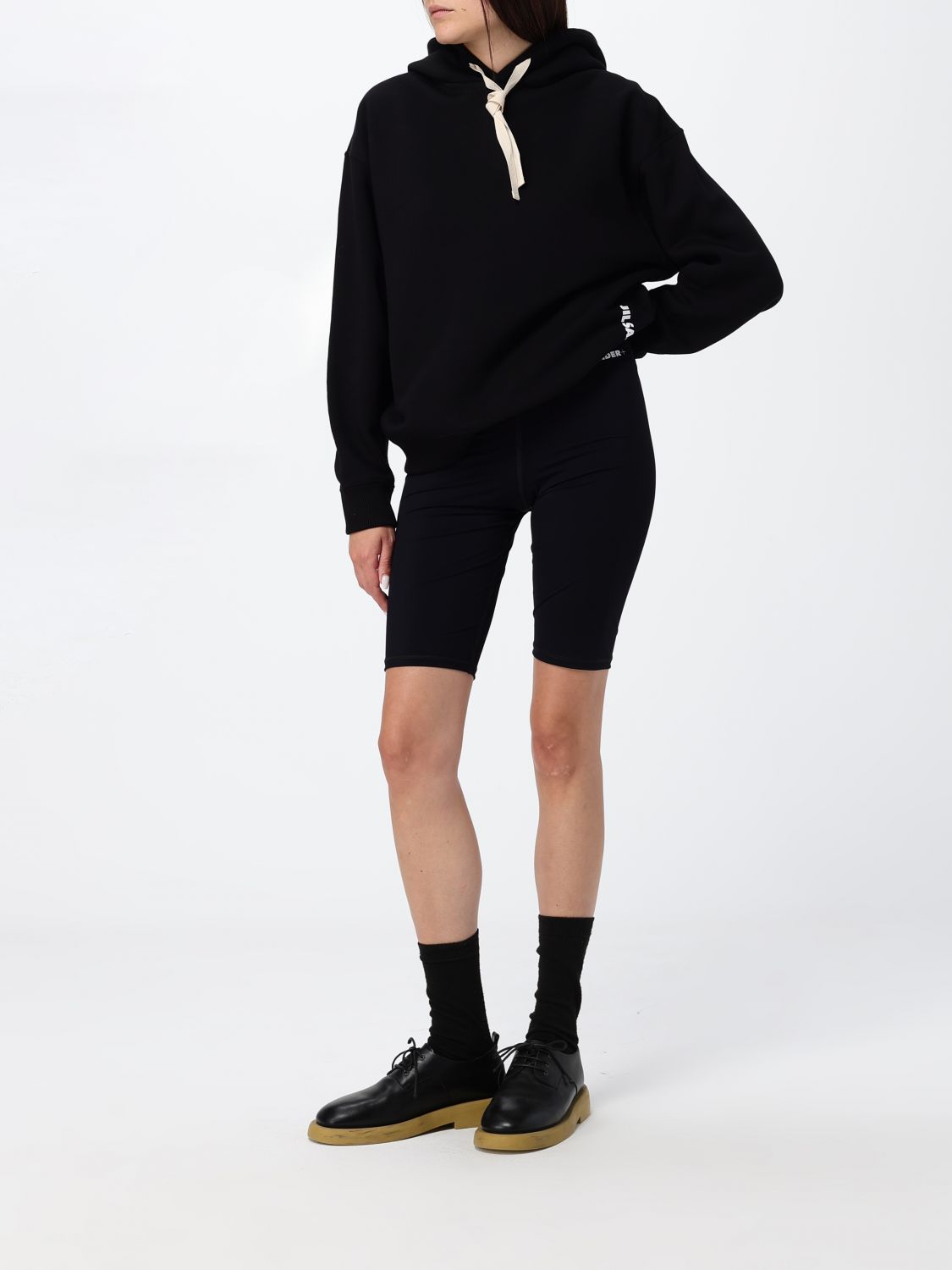 Relaxed Fit Cotton Hoodie with Contrasting Logo