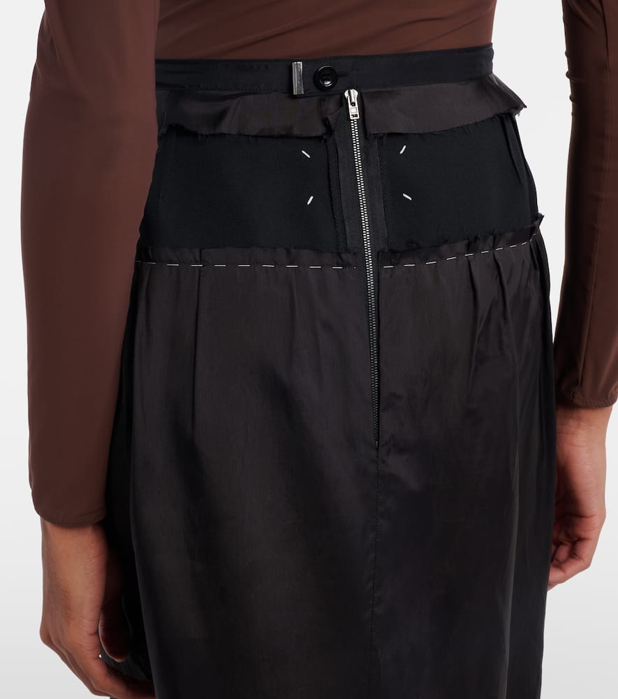 Paneled midi skirt