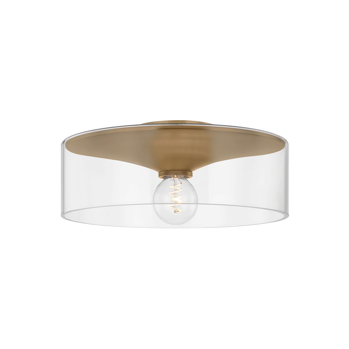 Patina Brass Flush Mount from the Killian Collection