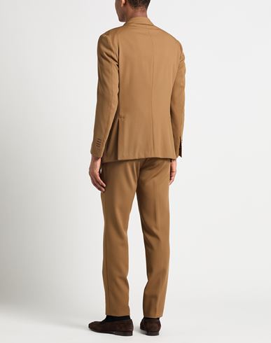 Man Suit Camel Size 38 Virgin Wool