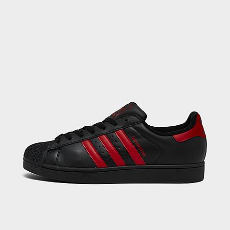Men's Originals Superstar II Casual Shoes in Black/Better Scarlet/Black