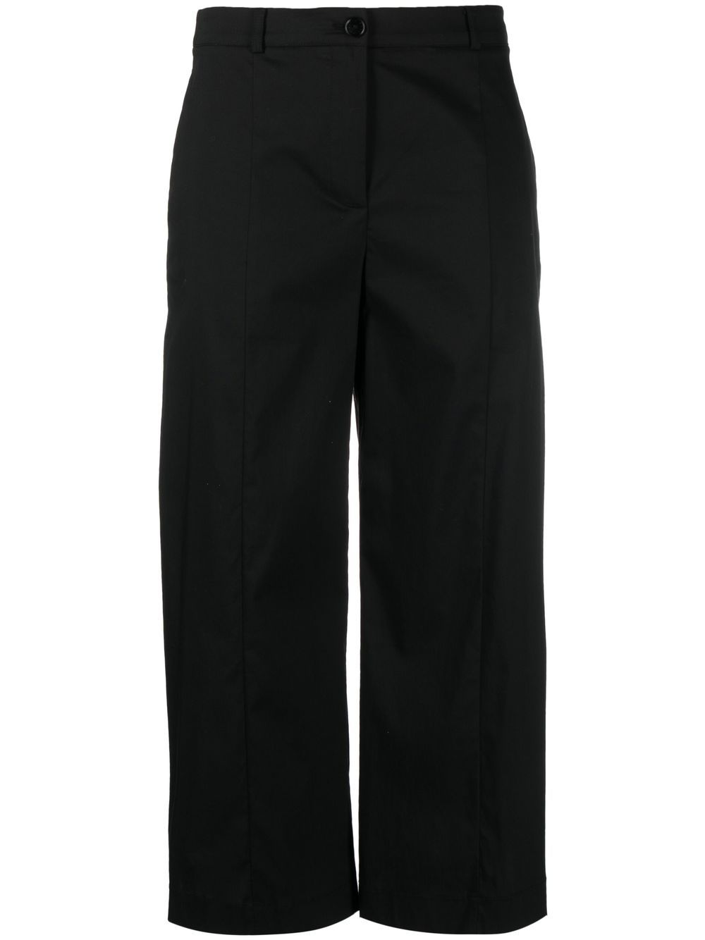 Cropped palazzo trousers - Black
