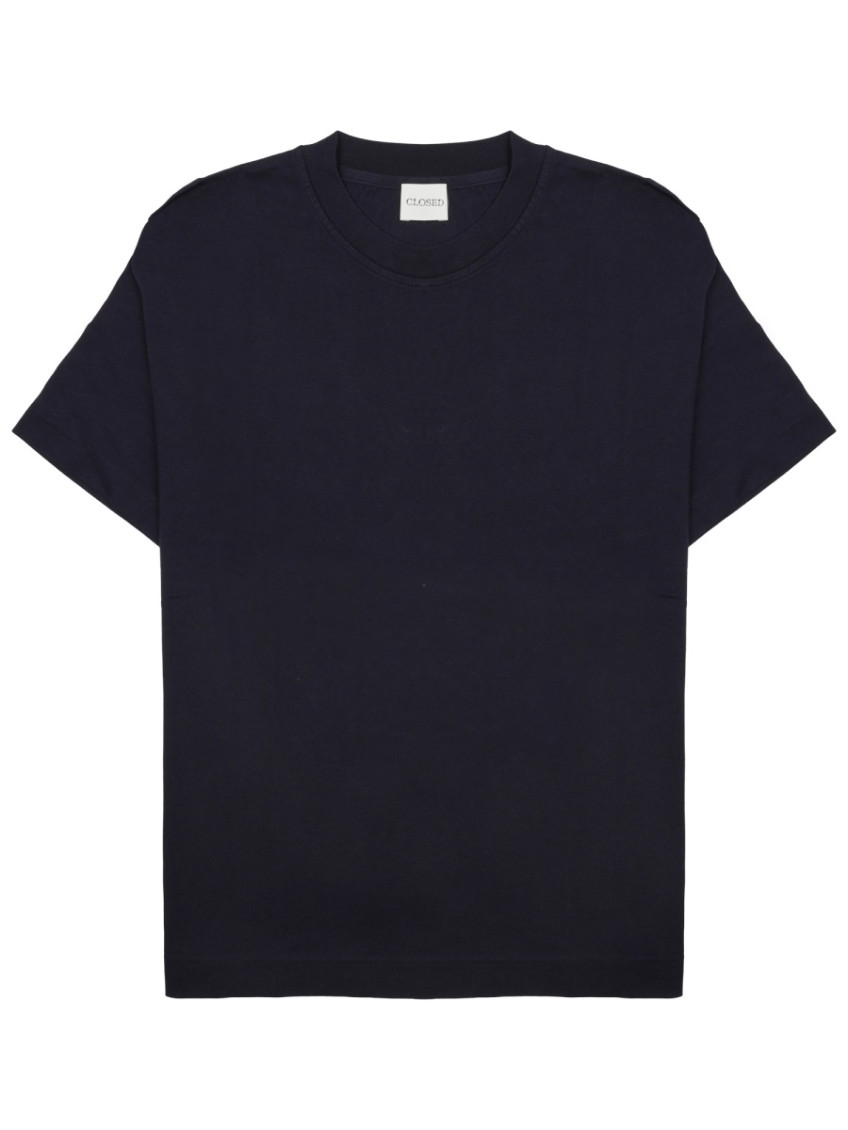 Navy Blue Solid T-Shirt