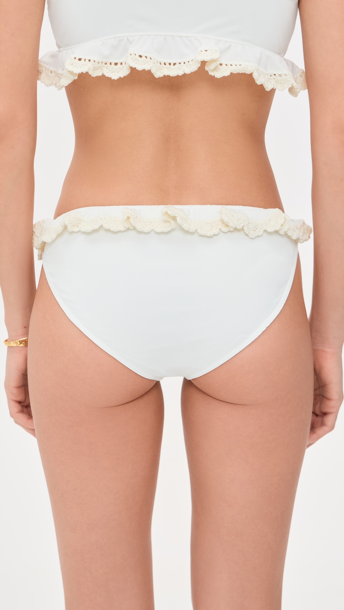Madelyn Crochet Bikini Bottom White