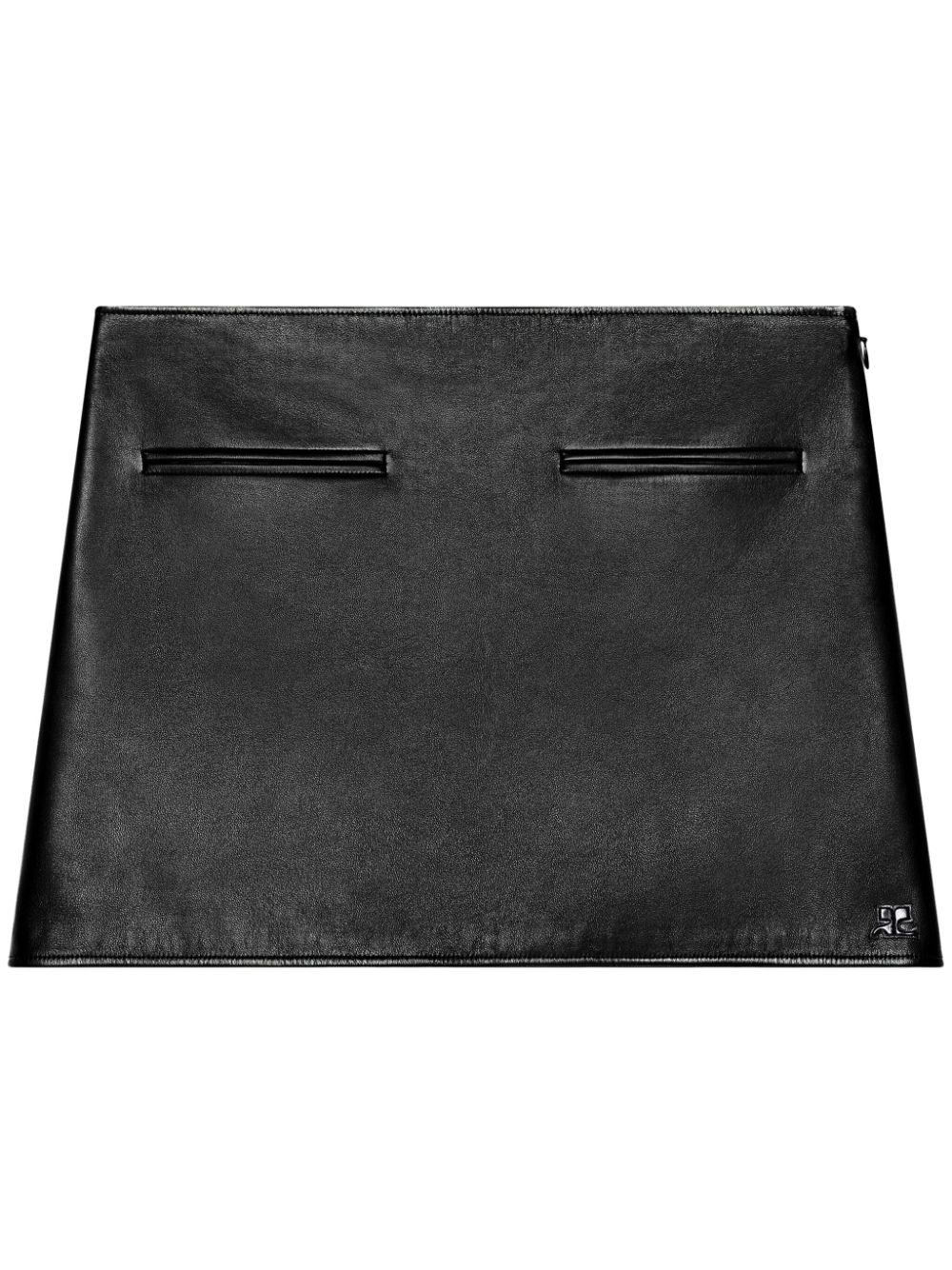 Heritage Leather mini skirt - Black