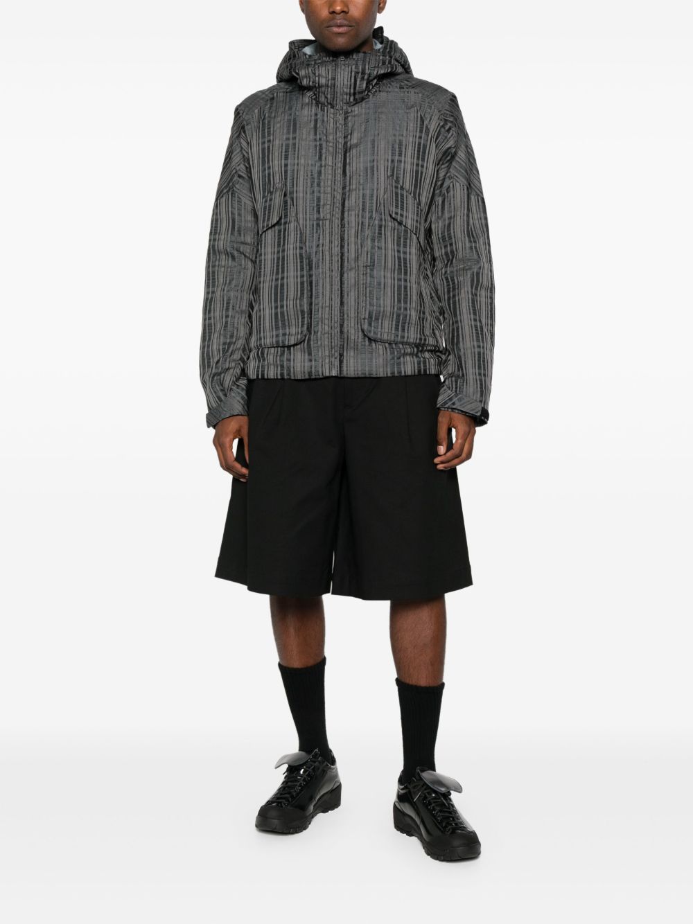 Wide-leg shorts - Black