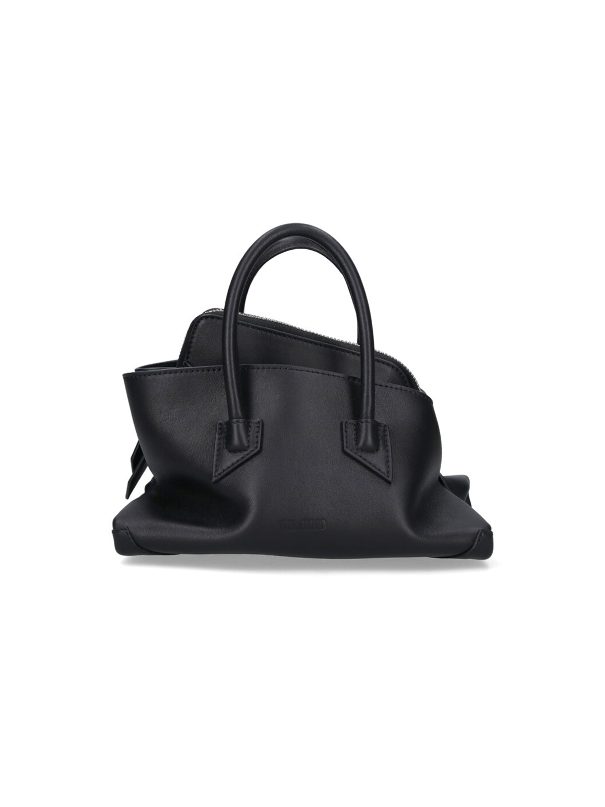 Attico-Inspired Mini Calf Leather Crossbody Bag