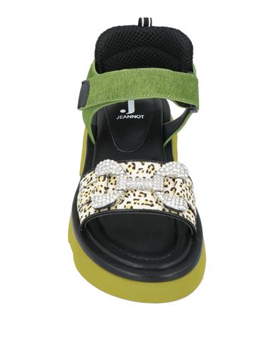 Woman Sandals Green Size 7 Leather