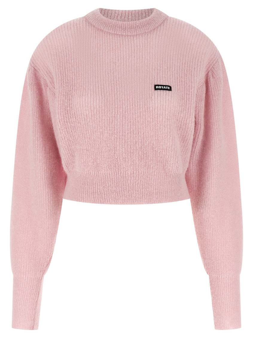 Pink Knit Puff sweater