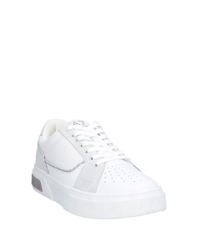 Ea7 Man Sneakers Light grey Size 10 Cow leather, Polyamide, Polyester, Polyurethane coated