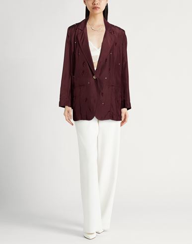 Forte_forte Woman Blazer Burgundy Size 1 Silk
