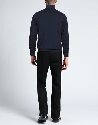 Man Turtleneck Midnight blue Size S Merino Wool