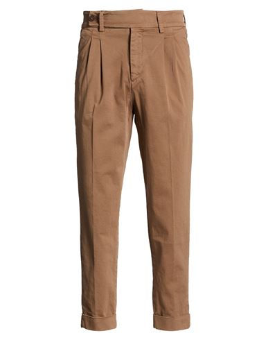 Man Pants Camel Size 28 Cotton, Elastane