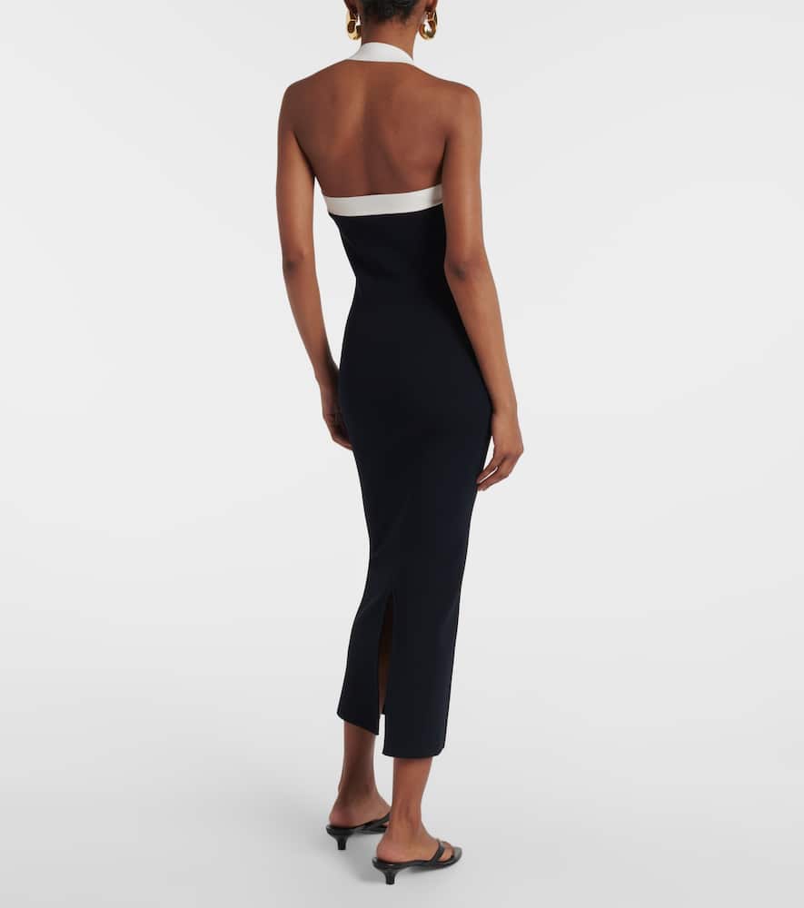 Christa halterneck midi dress