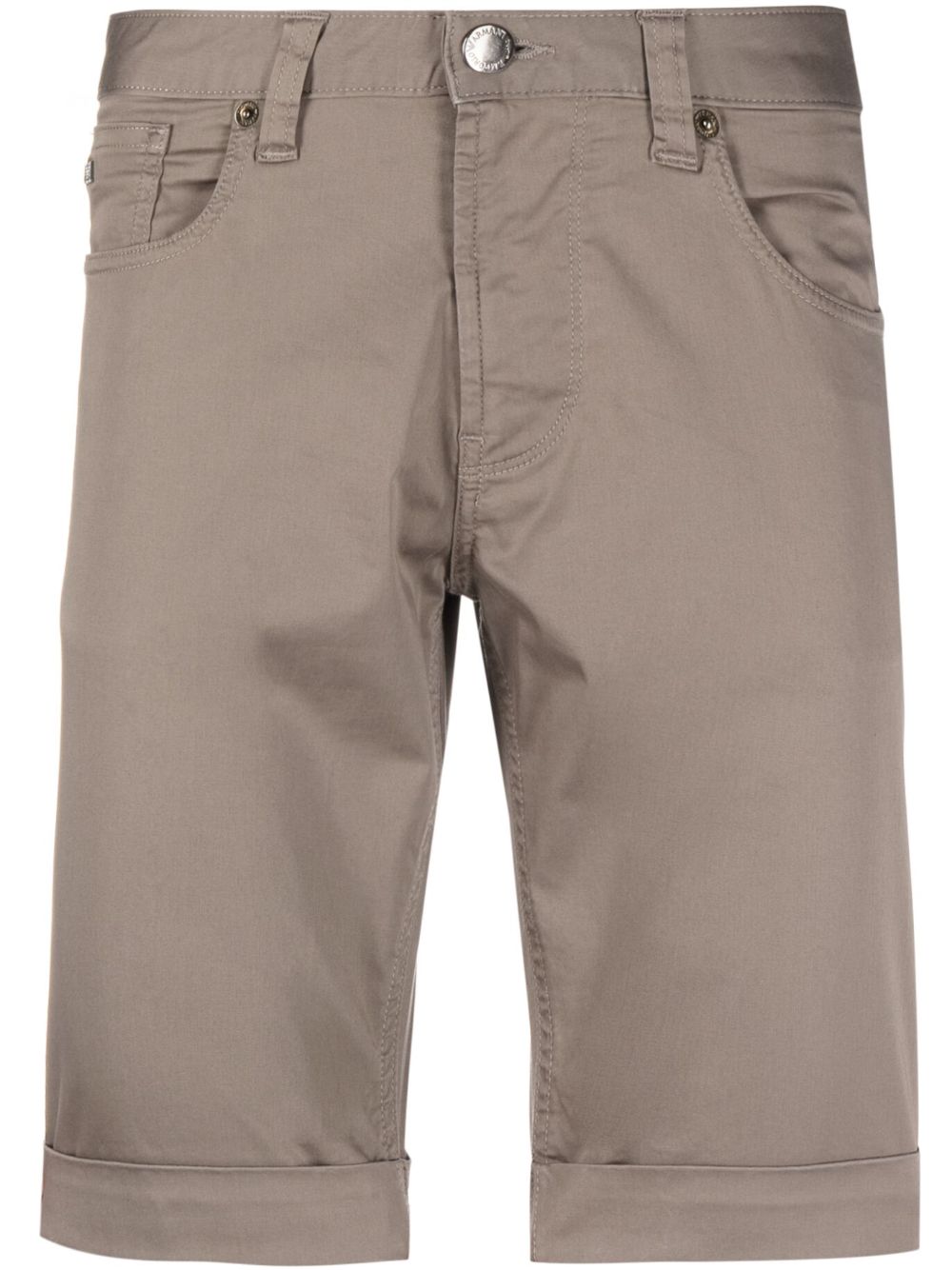 Logo-plaque chino shorts - Grey