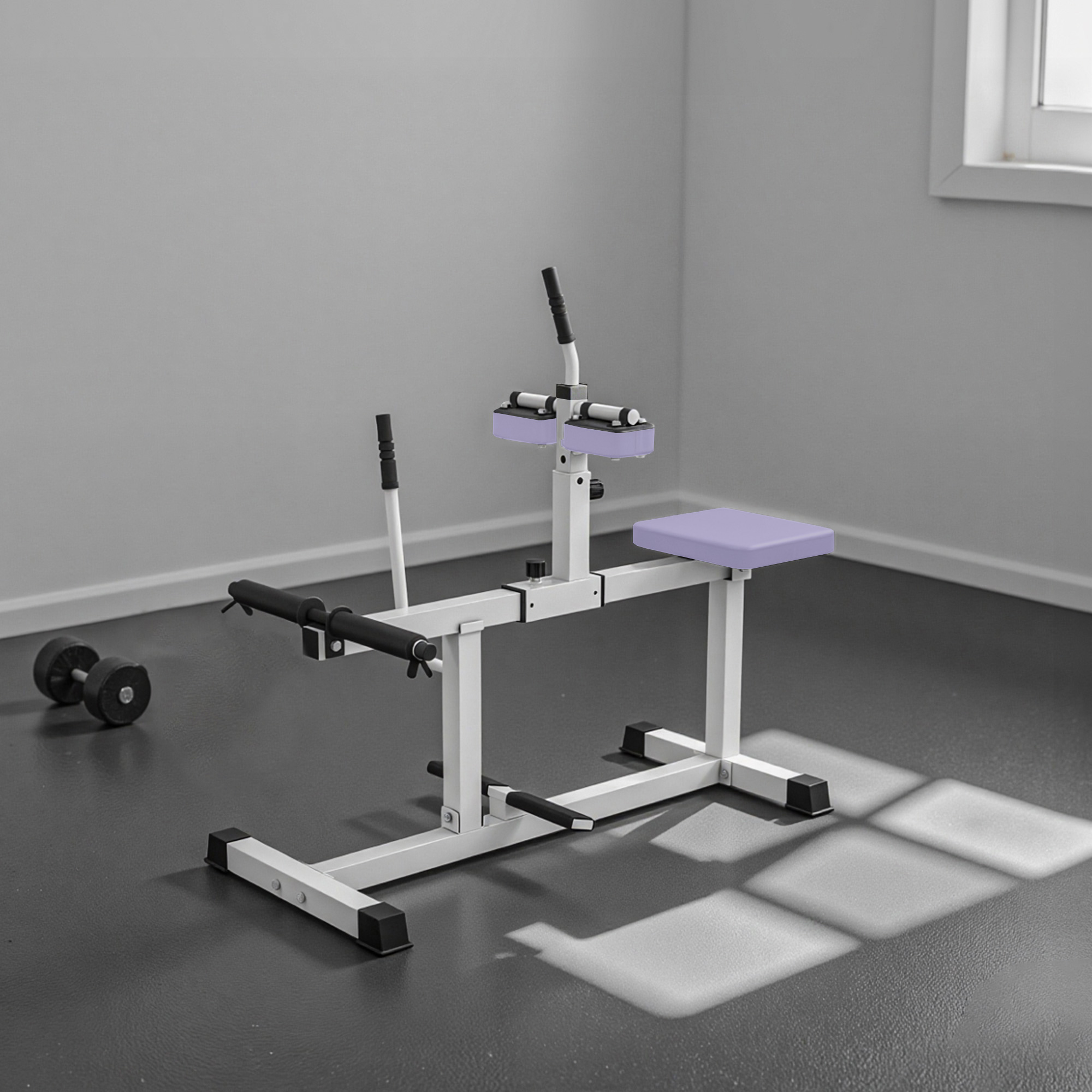 Soozier Adjustable Steel Seated Calf Raise Exercise Strength Training Gym Equipment, Purple