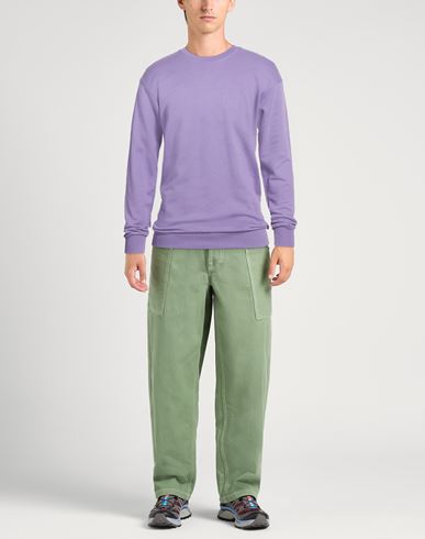 Man Sweatshirt Lilac Size L Cotton