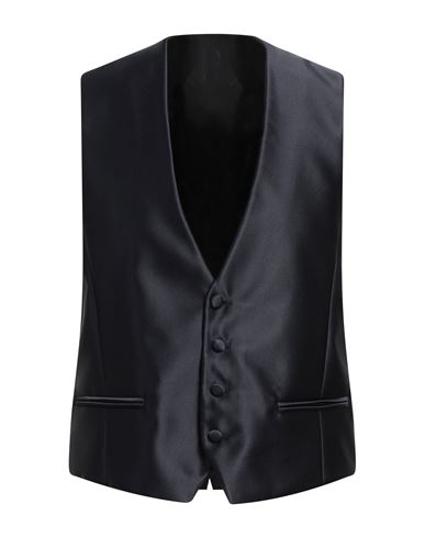 Man Tailored Vest Midnight blue Size 36 Polyester