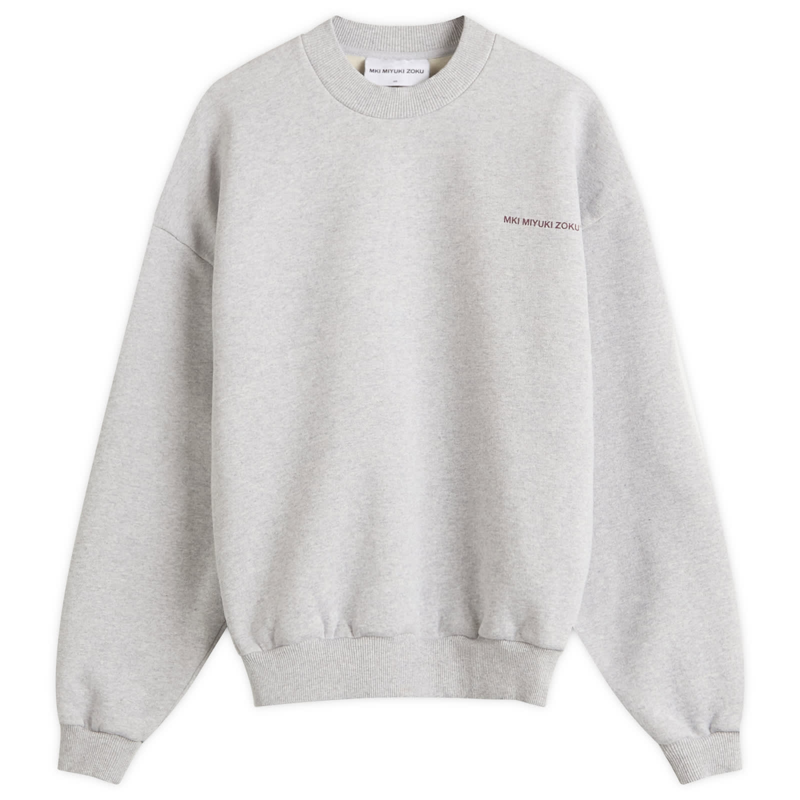 Women's Uniform Crew Neck Sweatshirt Presented by END. Grey/Burgundy