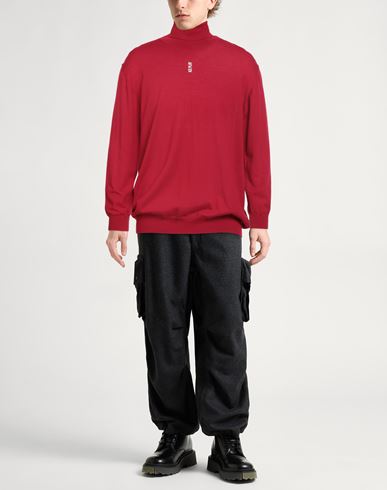 Man Turtleneck Magenta Size 3XL Virgin Wool