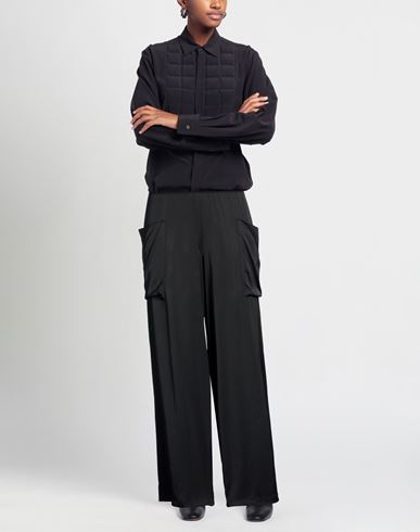 Woman Pants Black Size 8 Viscose, Rayon
