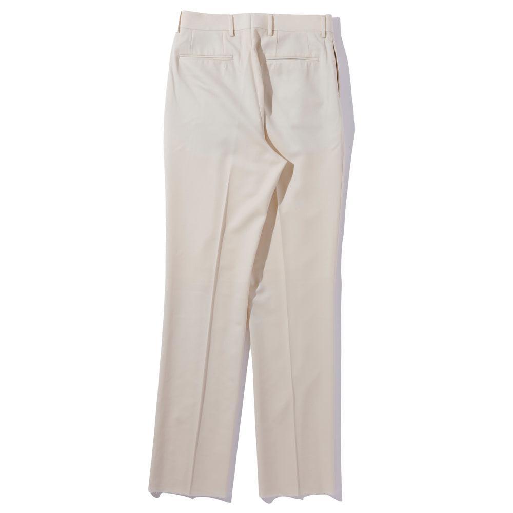 Wool Gabardine Standard Trousers Ivory