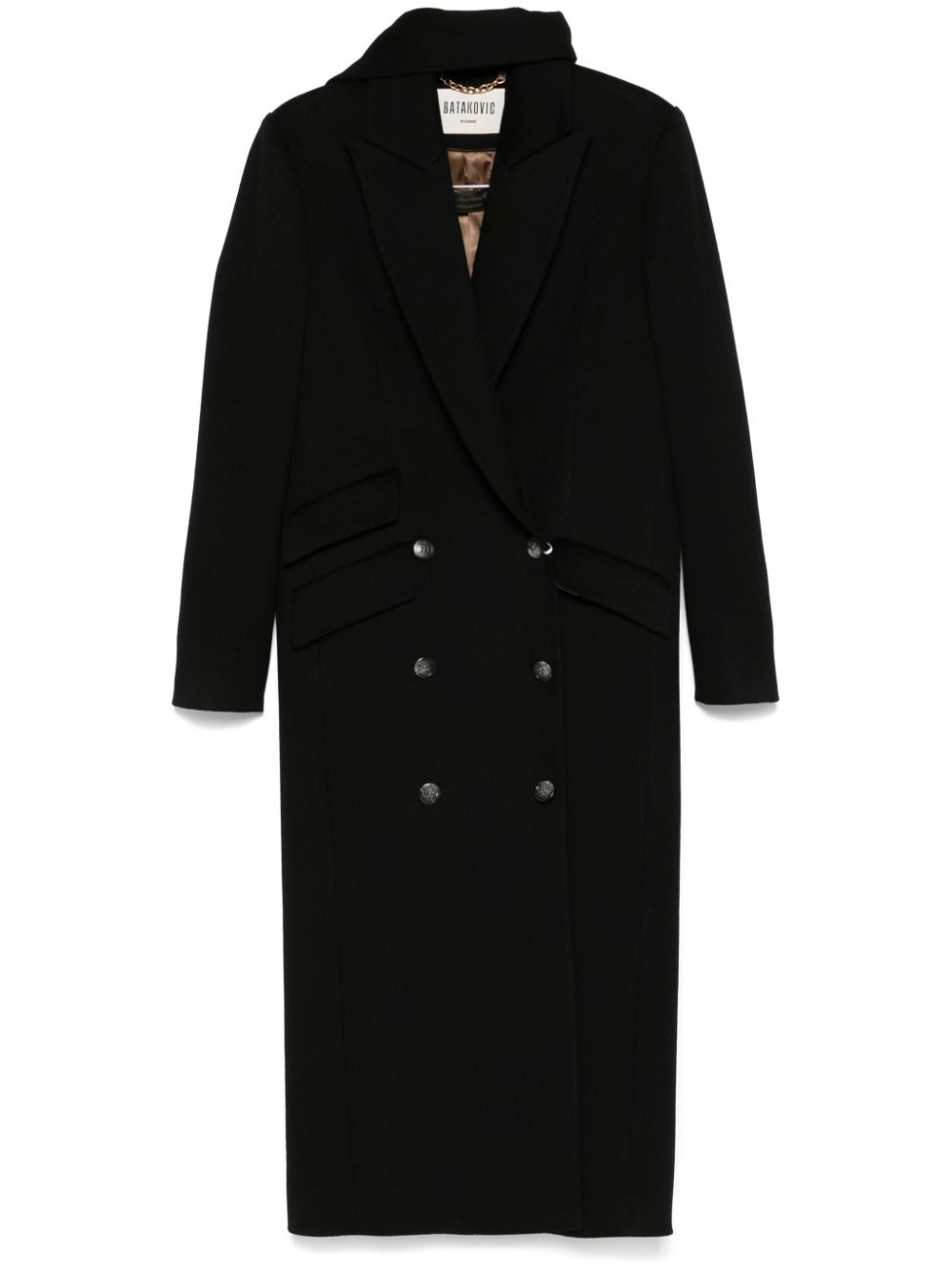 Virgin wool coat - Black