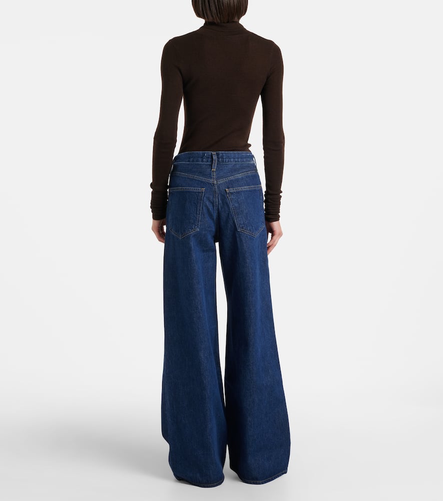 Dame high-rise wide-leg jeans