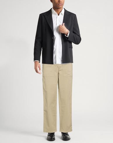 Man Pants Military green Size M Cotton, Elastane