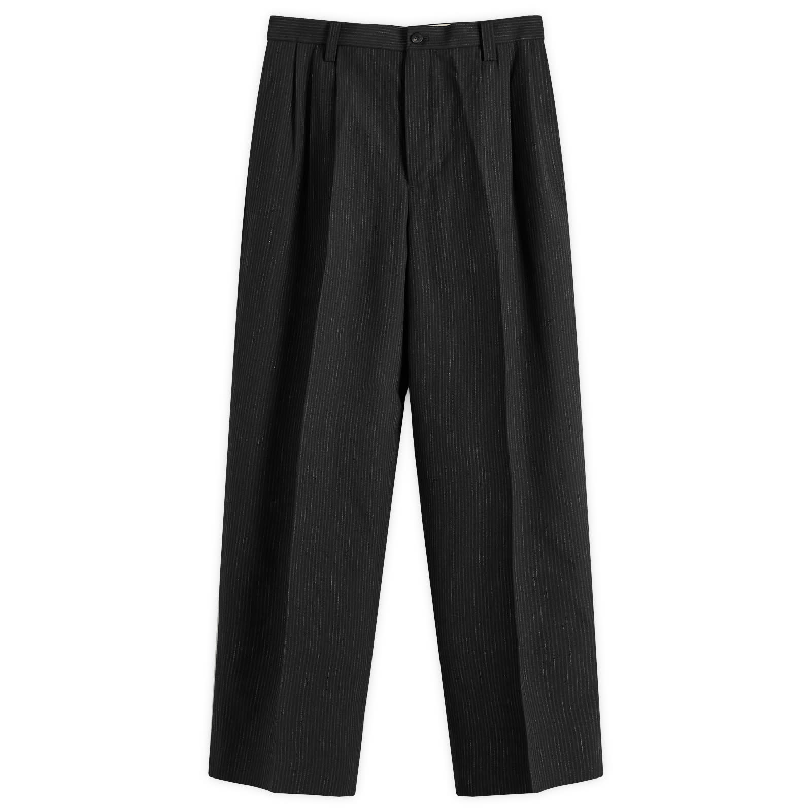 Visvim Men's Russo Relaxed Tailored Trousers in Black