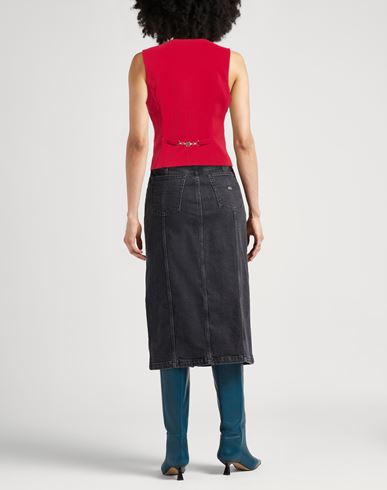 Woman Tailored Vest Red Size XS Polyester, Elastane