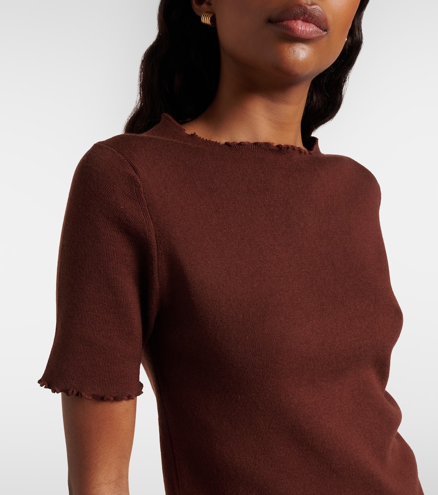 Cotton, silk, and cashmere sweater