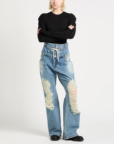 Woman Jeans Blue Size 26 Cotton