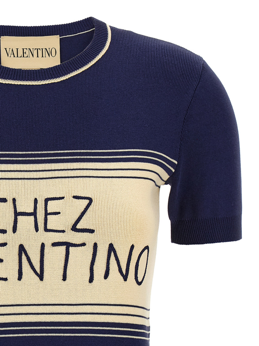 Chez Valentino T-Shirt Blue