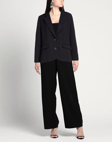 Woman Blazer Navy Size L Polyester, Viscose, Elastane