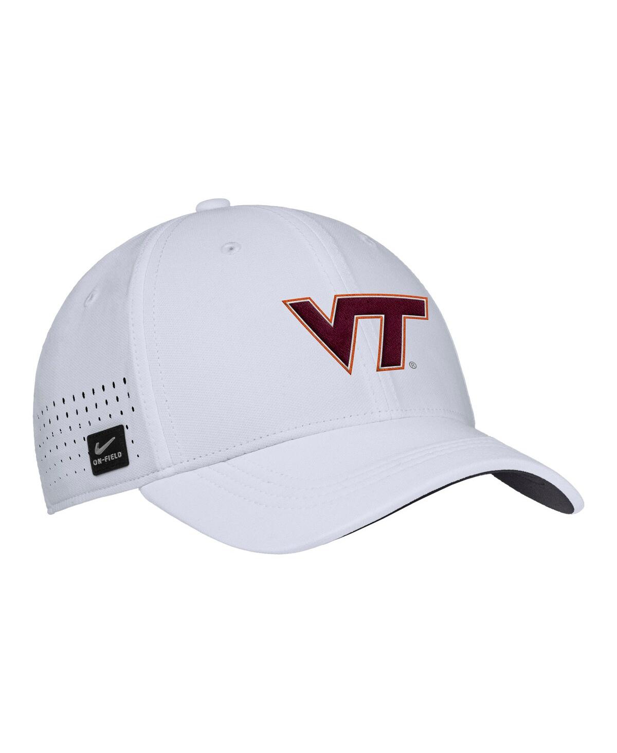 Men's White Virginia Tech Hokies 2025 On-Field Performance Flex Hat - White