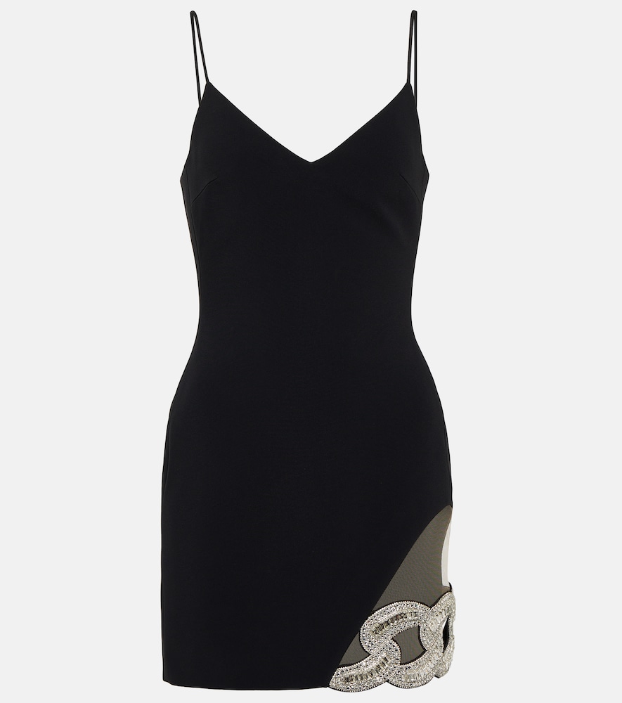 Chain-embellished minidress