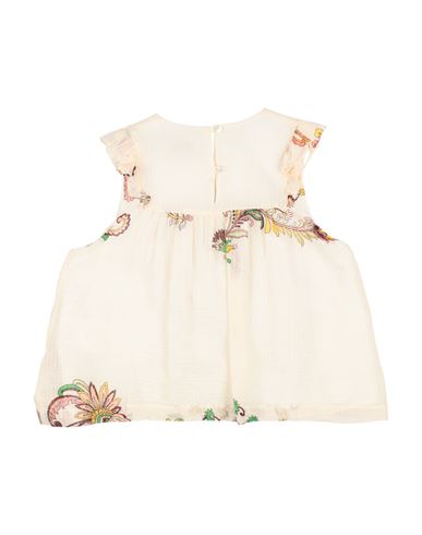Kid Girl Top Cream Size 12 Cotton, Silk, Viscose