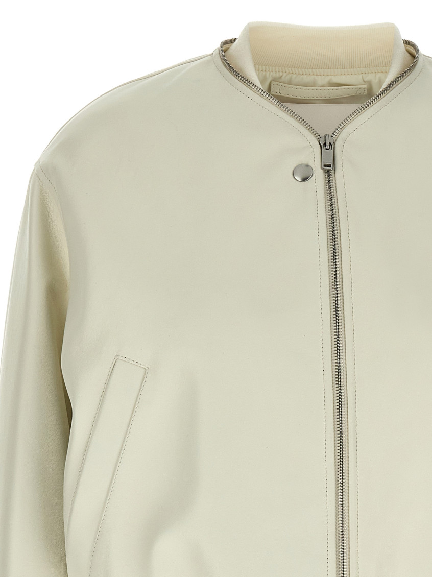 Leather Bomber Jacket