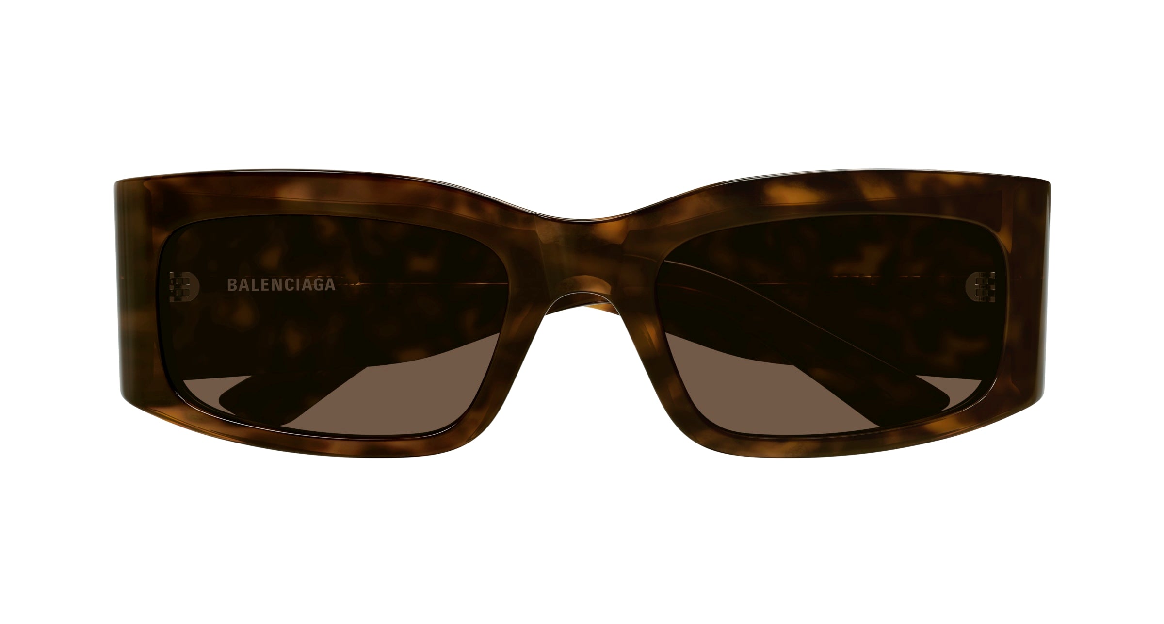 Balenciaga Unisex BB0328S 002 Sunglasses Acetate Havana Brown Squared