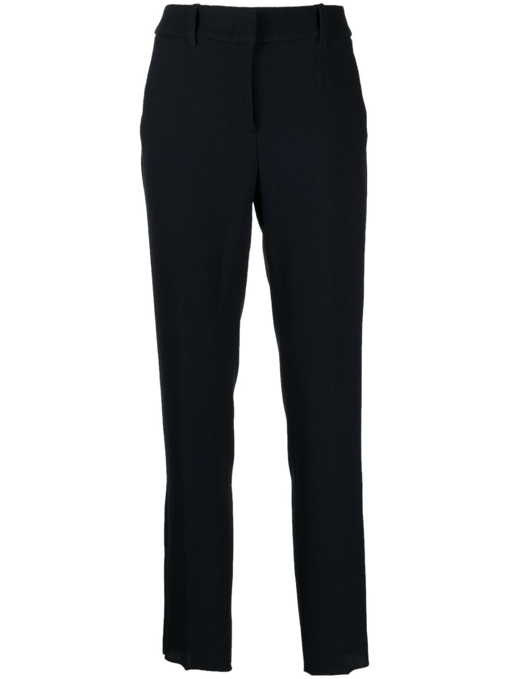 Mid-rise cropped trousers - Black